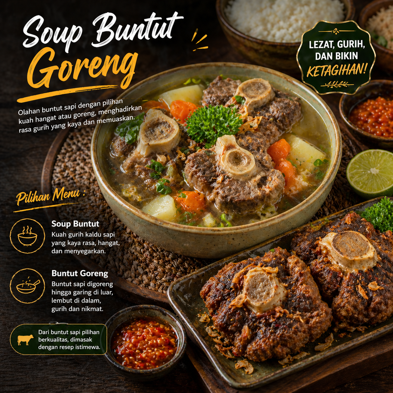 Soup Buntut/Goreng Kedai Tiga Nyonya